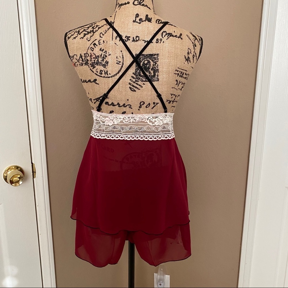 New Sheer Sexy Nightgown Kimono Robe Set​ - Picture 3 of 7